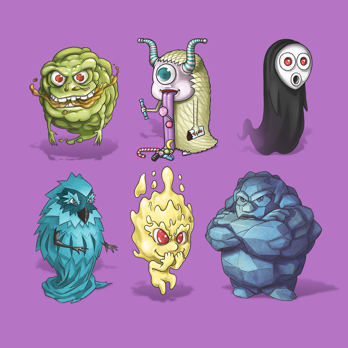 Illustration de monstres