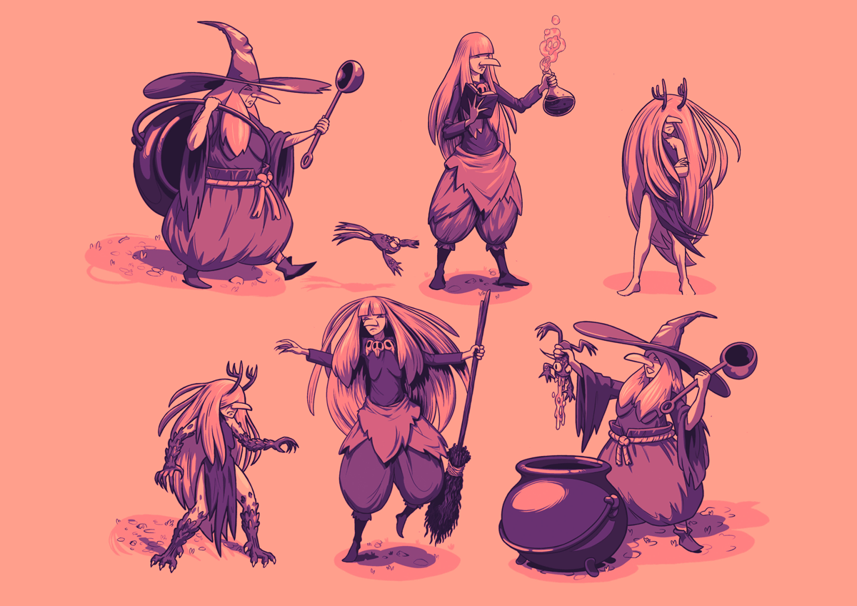 Les trois sorcières personnages personnages développement