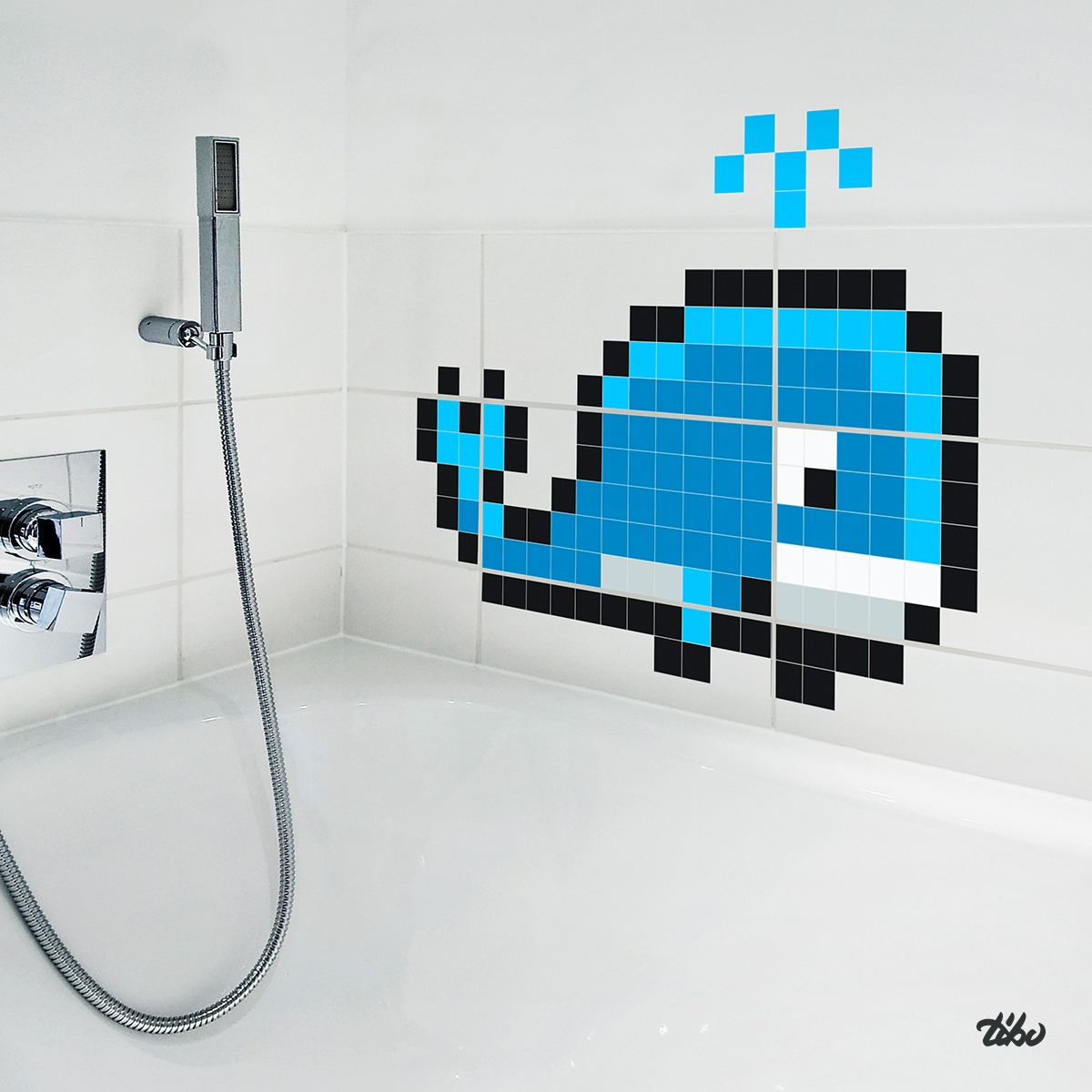 pixel art baleine