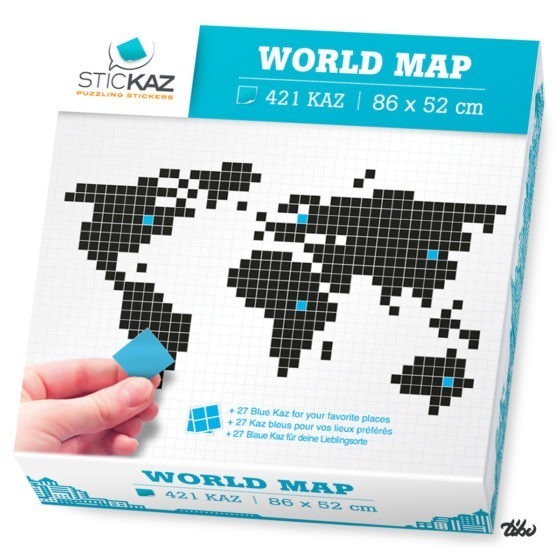 Box WORLD MAP vendue en boutique.