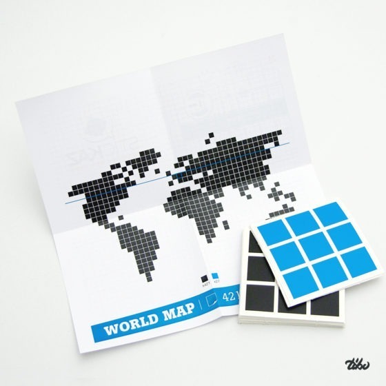Plan de montage Stickaz WORLD MAP