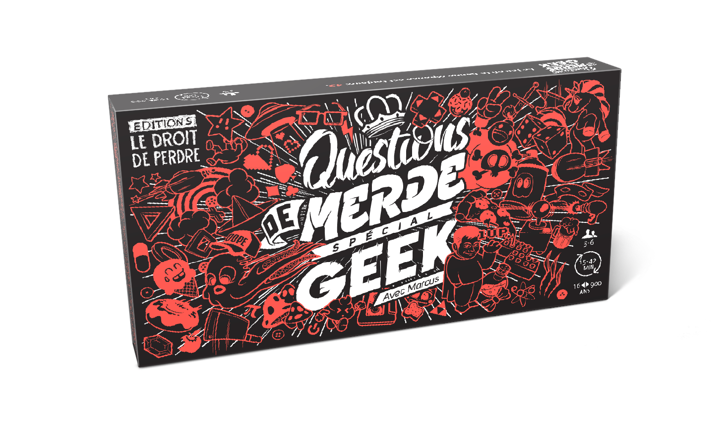 Packaging du jeu "Question de merde spécial GEEK"