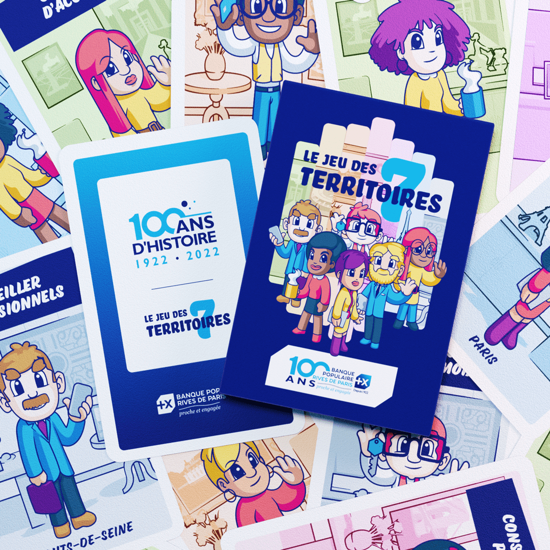 Illustration d'un jeu de 7 familles - Tibo's portfolio