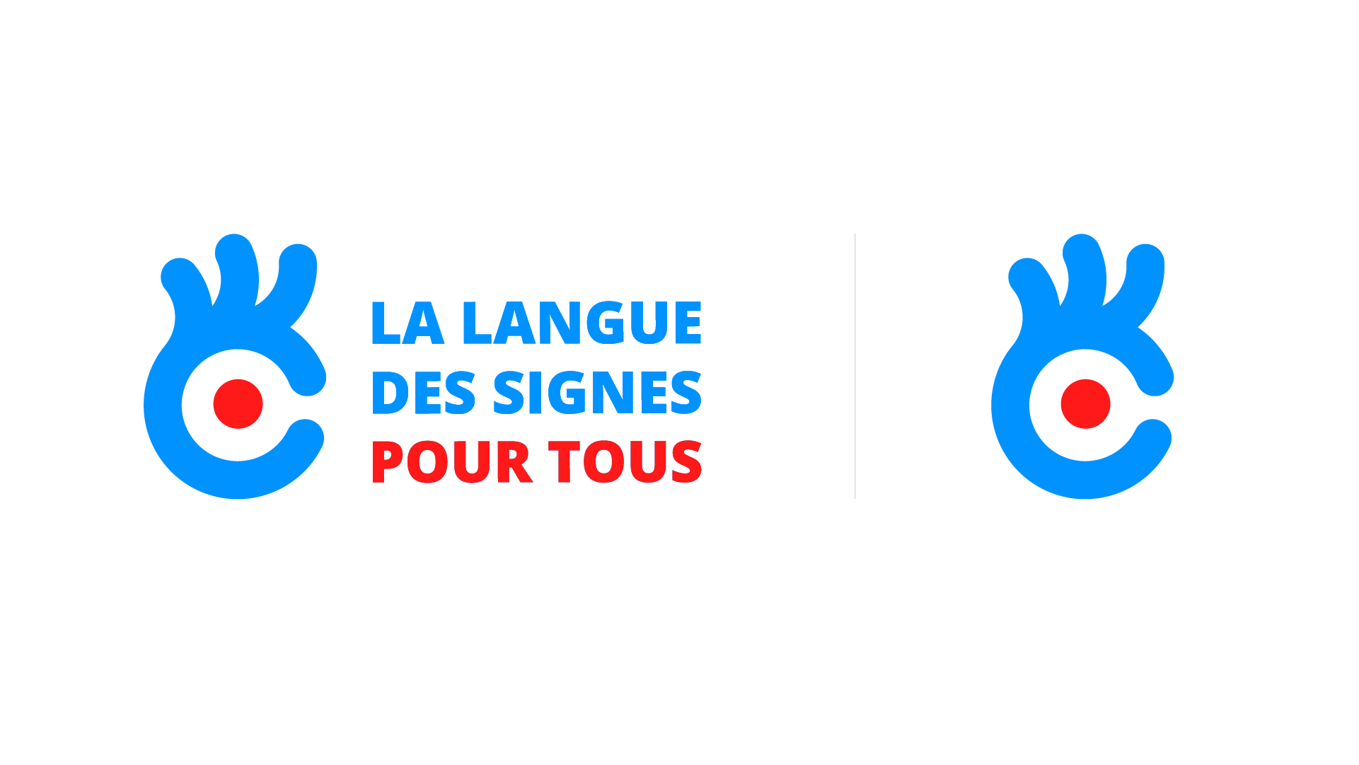 Logo "La langue des signes pour tous" variation