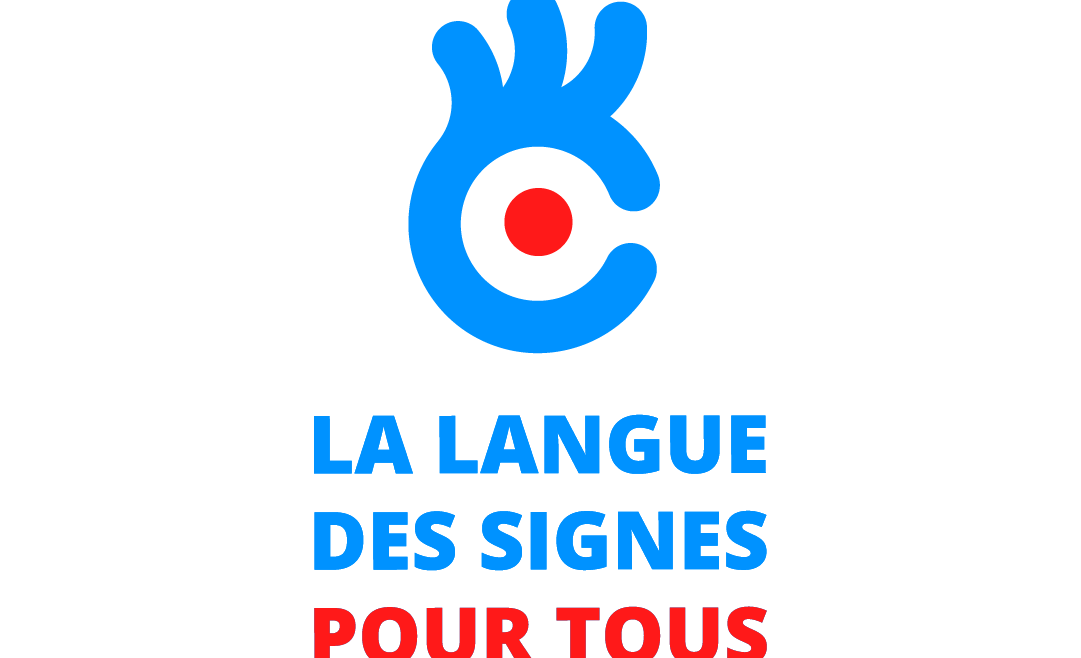 Logo principal "La langue des signes pour tous"