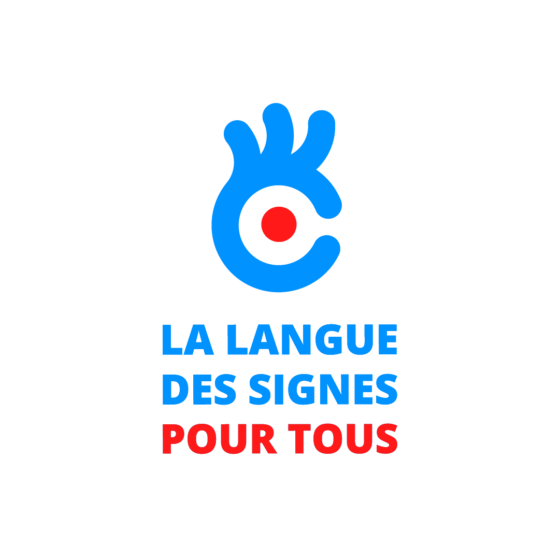 Logo principal "La langue des signes pour tous"