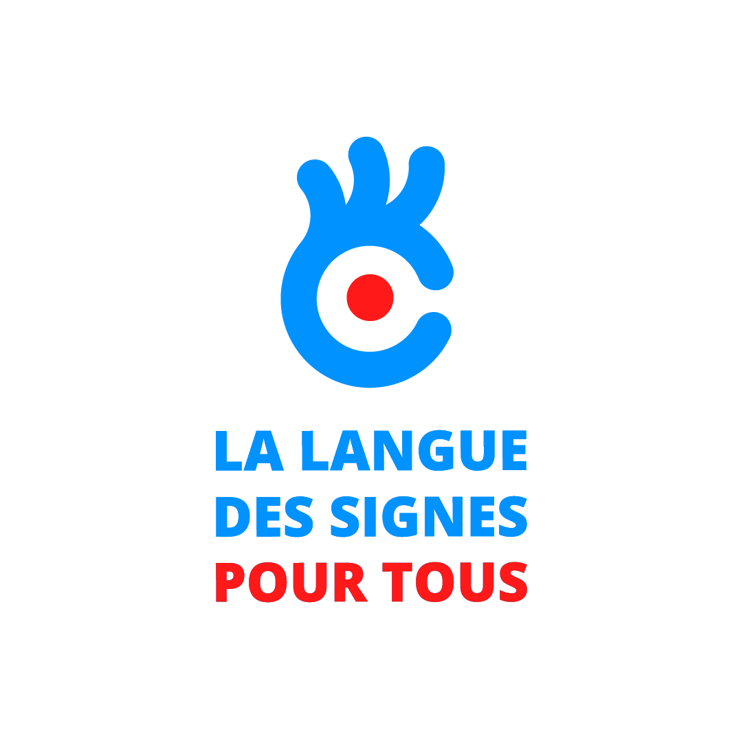 Logo principal "La langue des signes pour tous"