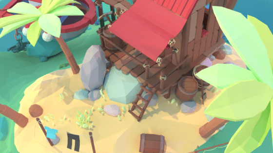 Diorama 3D vignette low poly