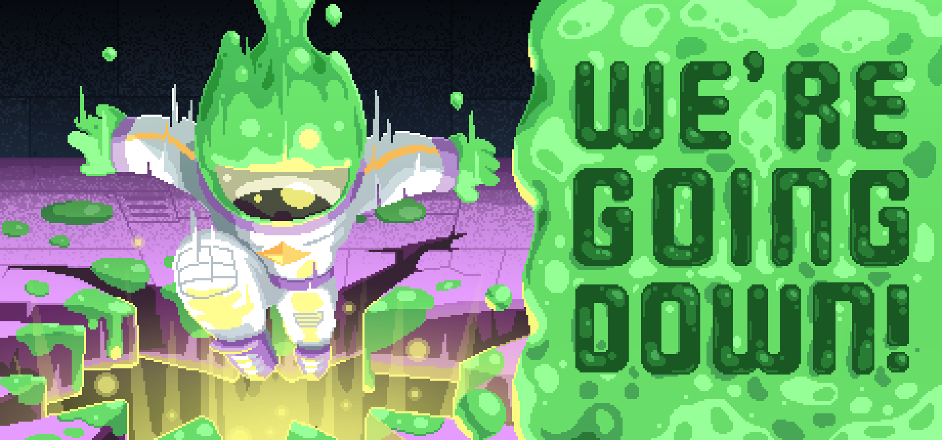 We're going down-Steam banner