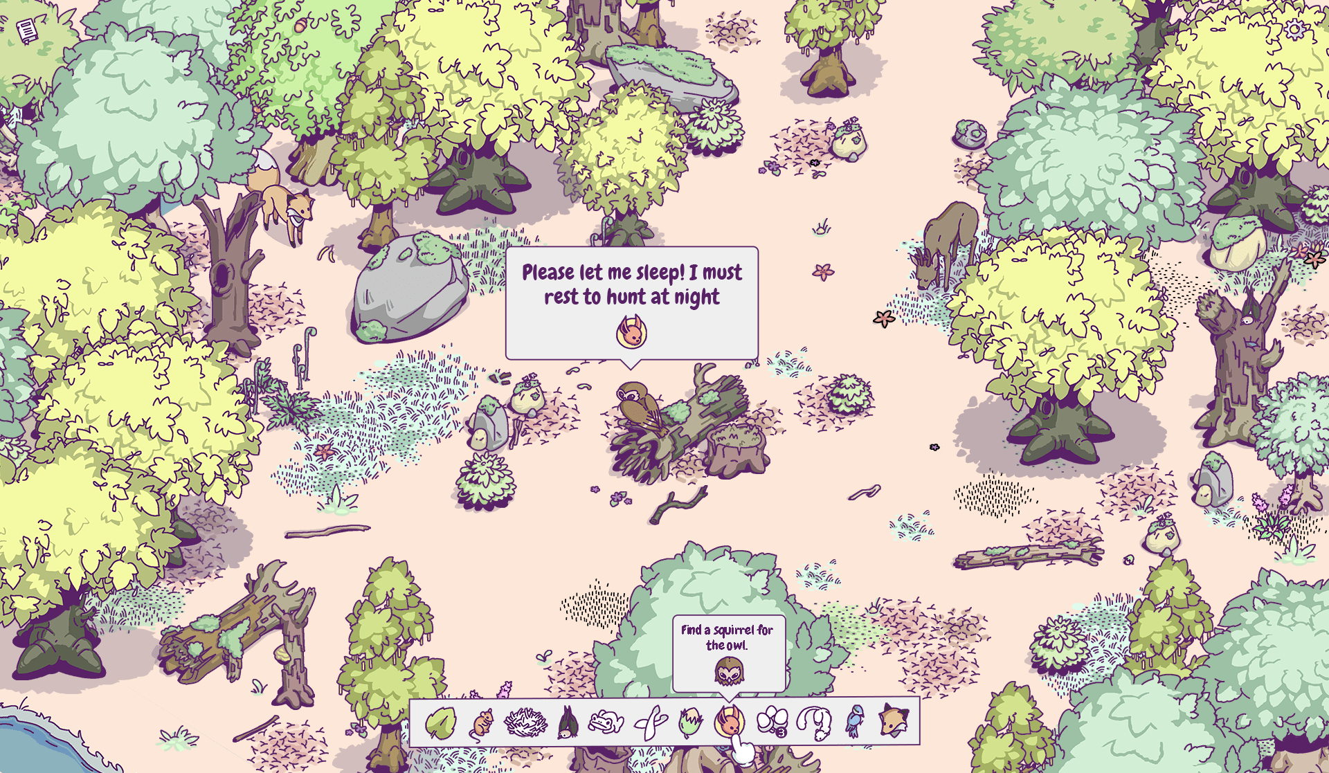 Secret woods owl