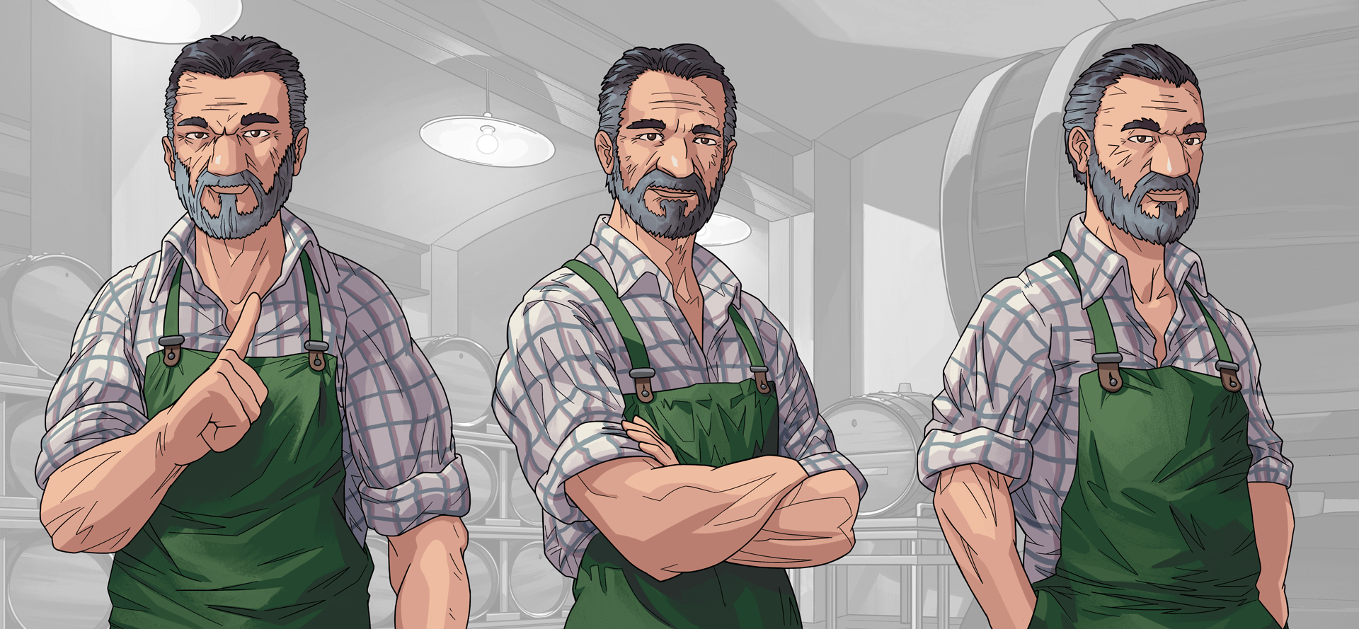 Franck-3poses