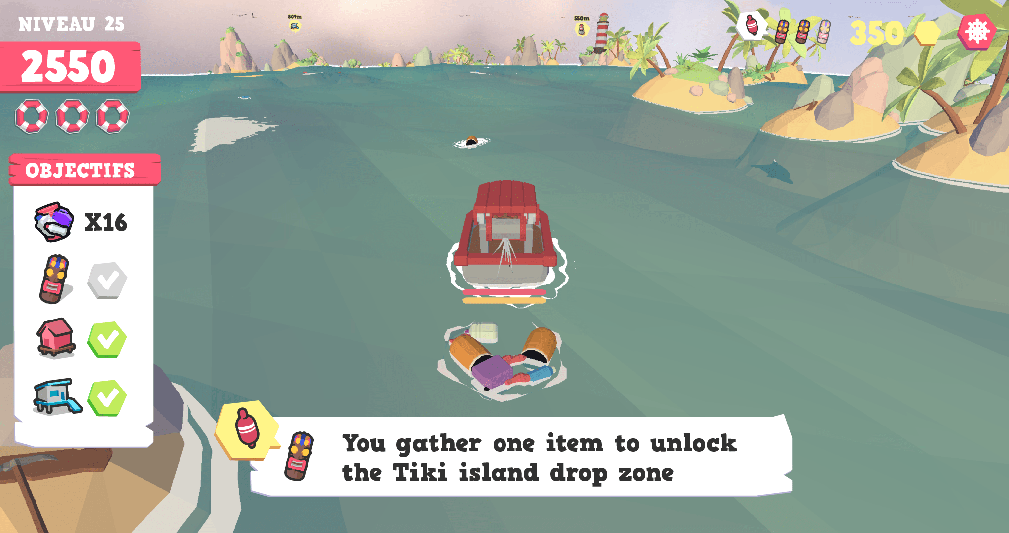 Sea Rescue interface