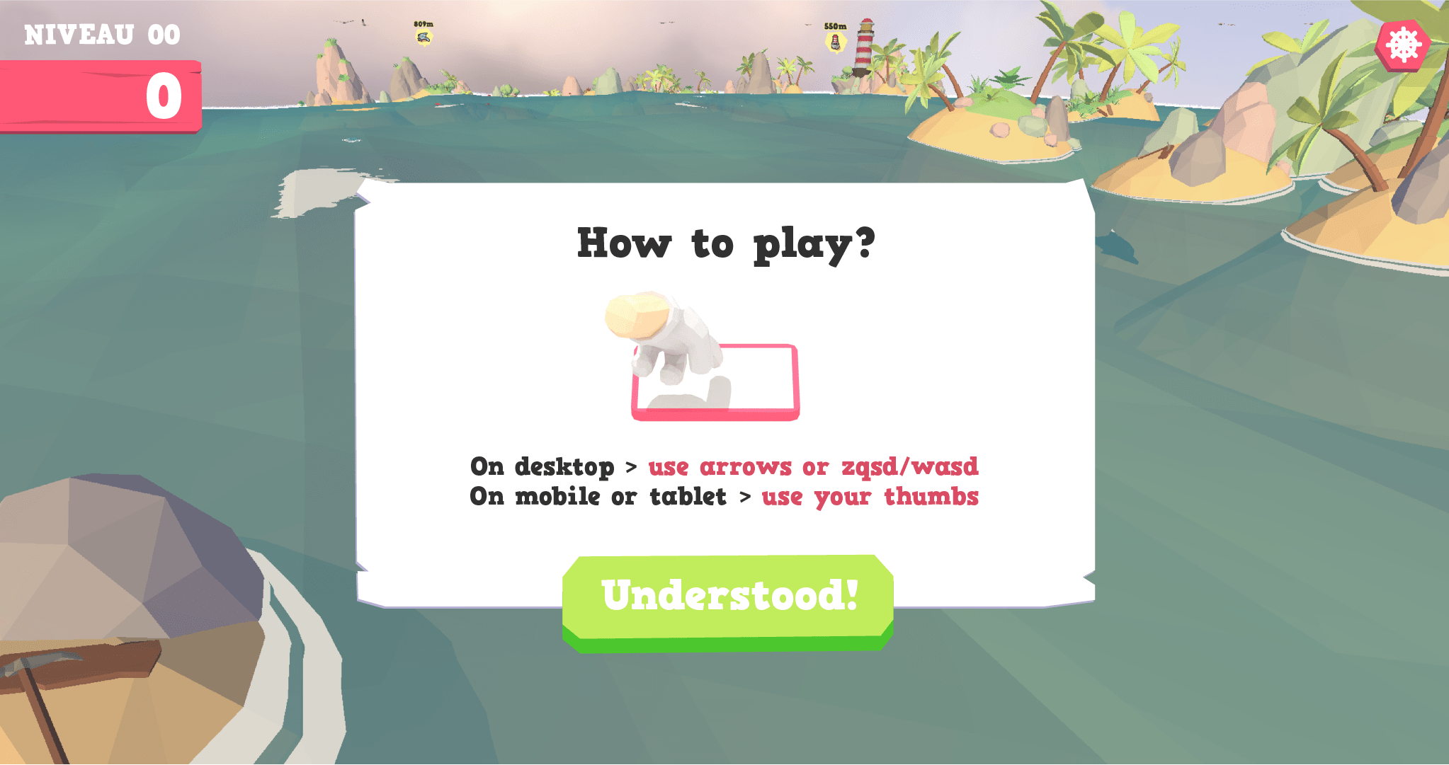 Sea Rescue interface How to play