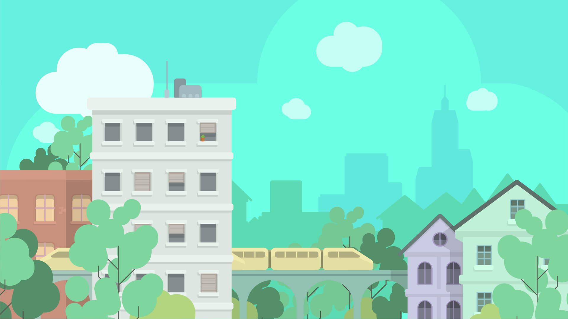 Earth engine city background